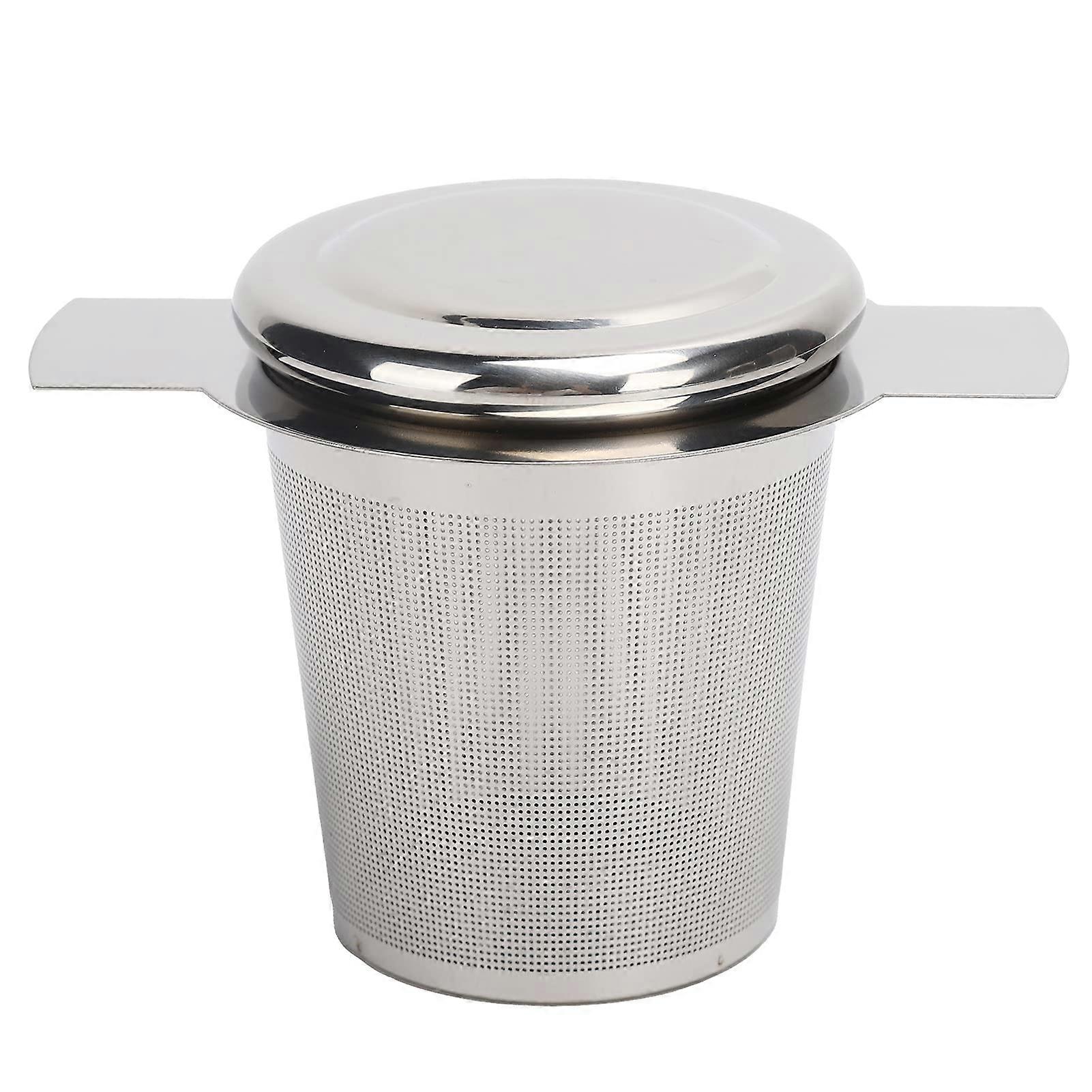 Tea Infuser Basket Filter for Teapot, Stainless Steel Fine Mesh with Lid