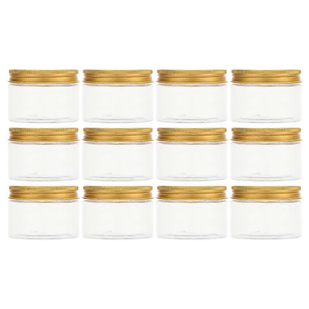 Cosmetics Bottle Facial Mask Containers Practical Durable Home Use Gold Compact Design Reusability 12Sets