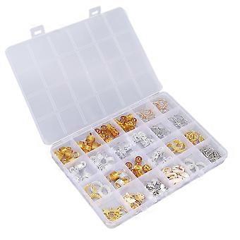 140pcs exquisite Haar Dreadlocks Perlen modische Zopf Accessoires für Partys Hochzeiten