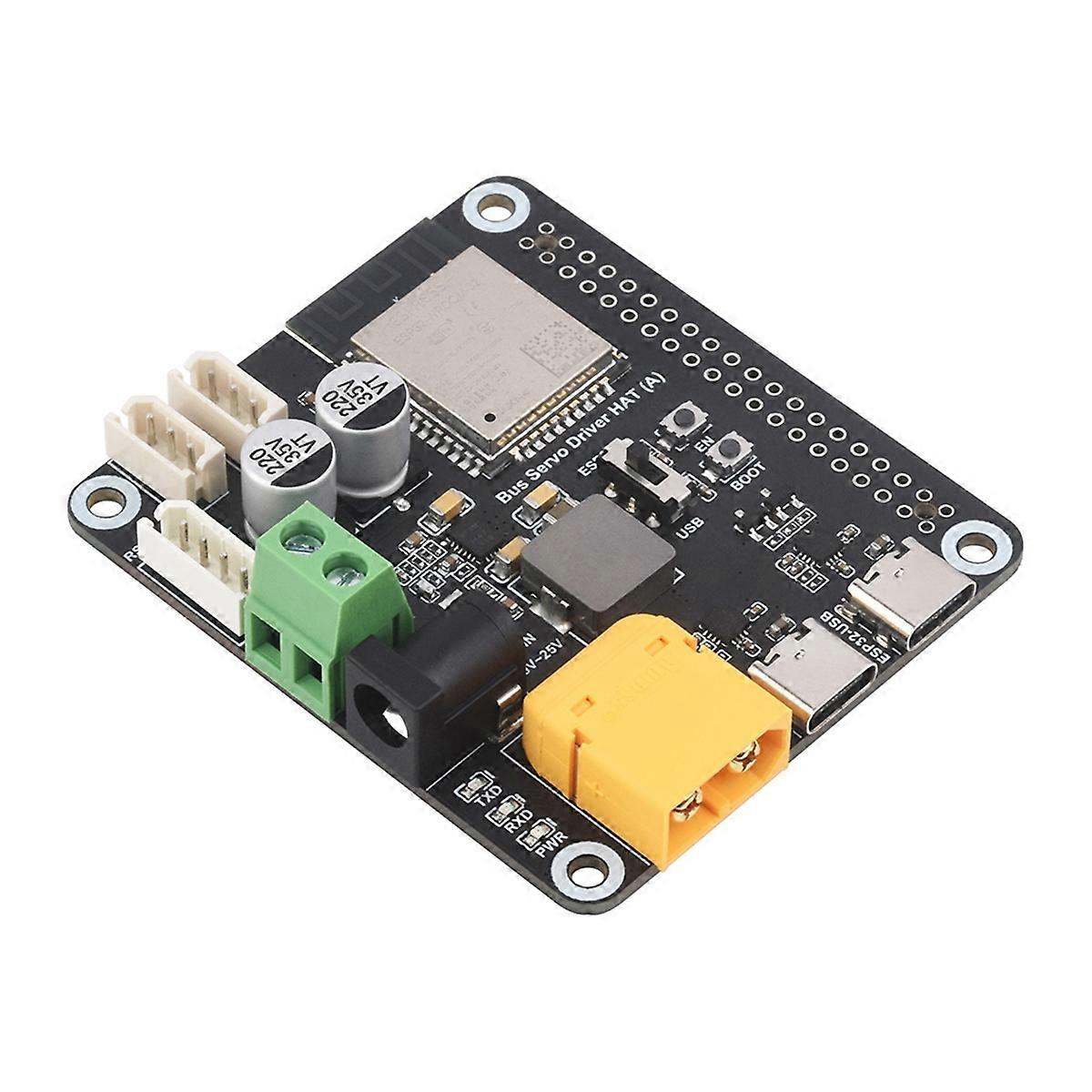 Serial Bus Servo Driver HAT, Integrates ESP32 and Servo Control Circuit, Suitable for / RSBL Series