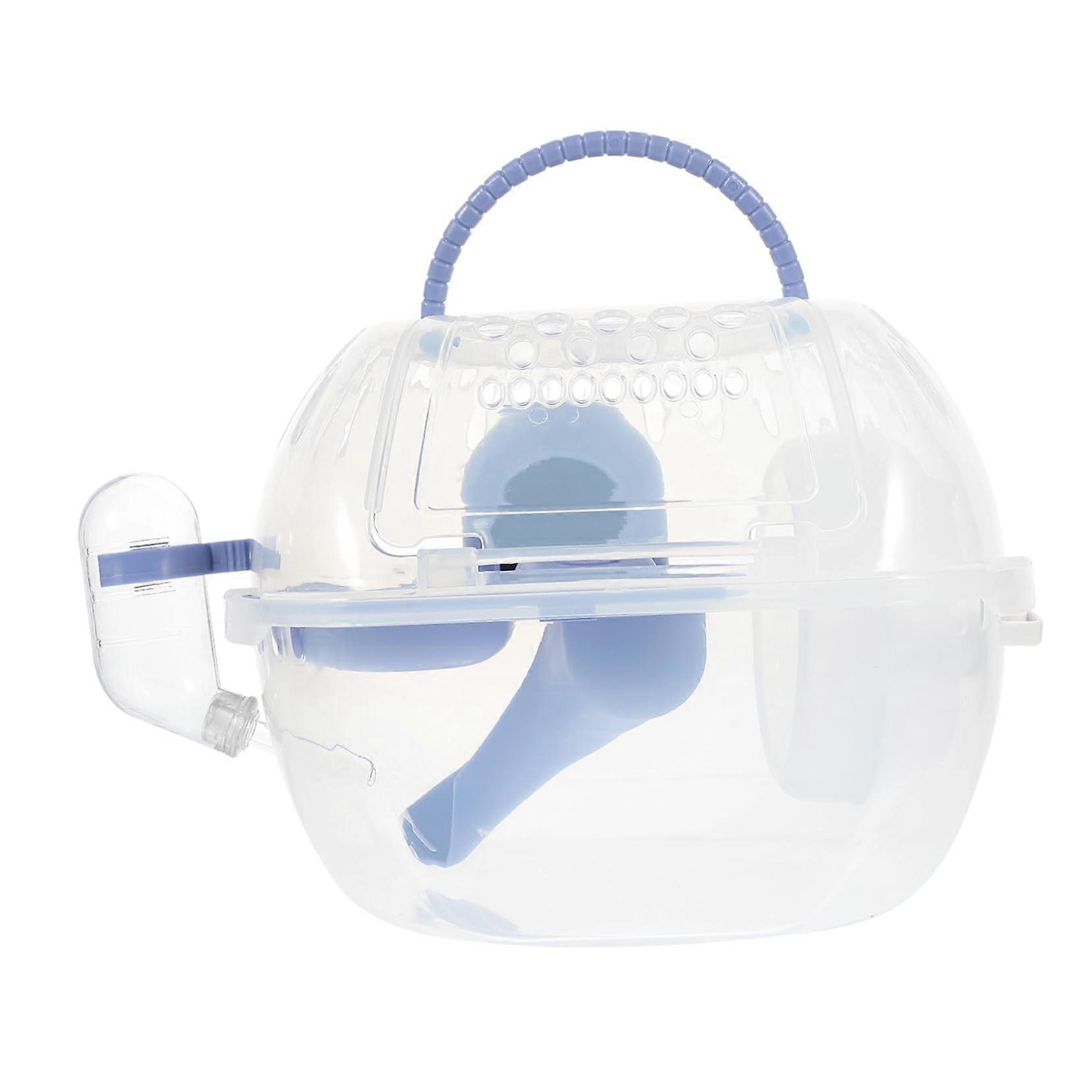 Outdoor Hamster Cage Portable Plastic Carrier with Breathable Design for Small Pets Like Hamsters, Mice, and Ferrets