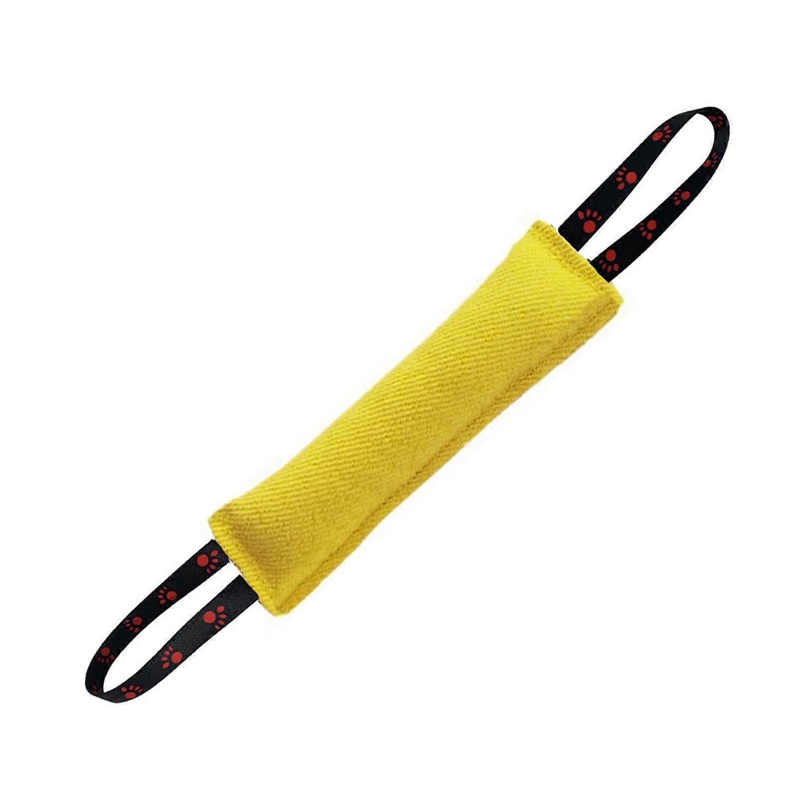 Dog training toy, tearresistant, suitable for all dog breeds, promotes exercise and positive reinforcement, yellow.