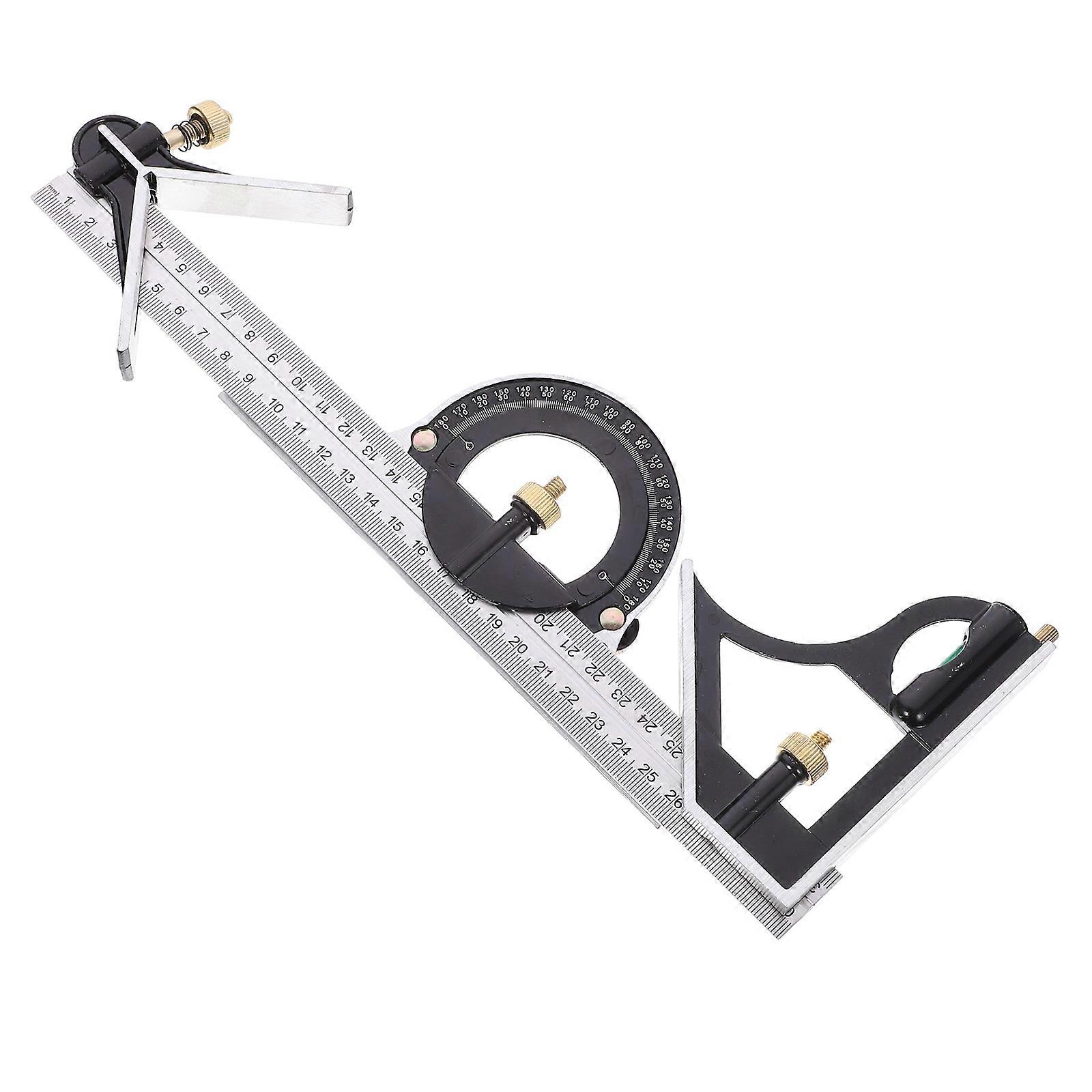 Combination Angle Gauge Stainless Steel Ruler for Measuring 1Set Multi-Functional Tool