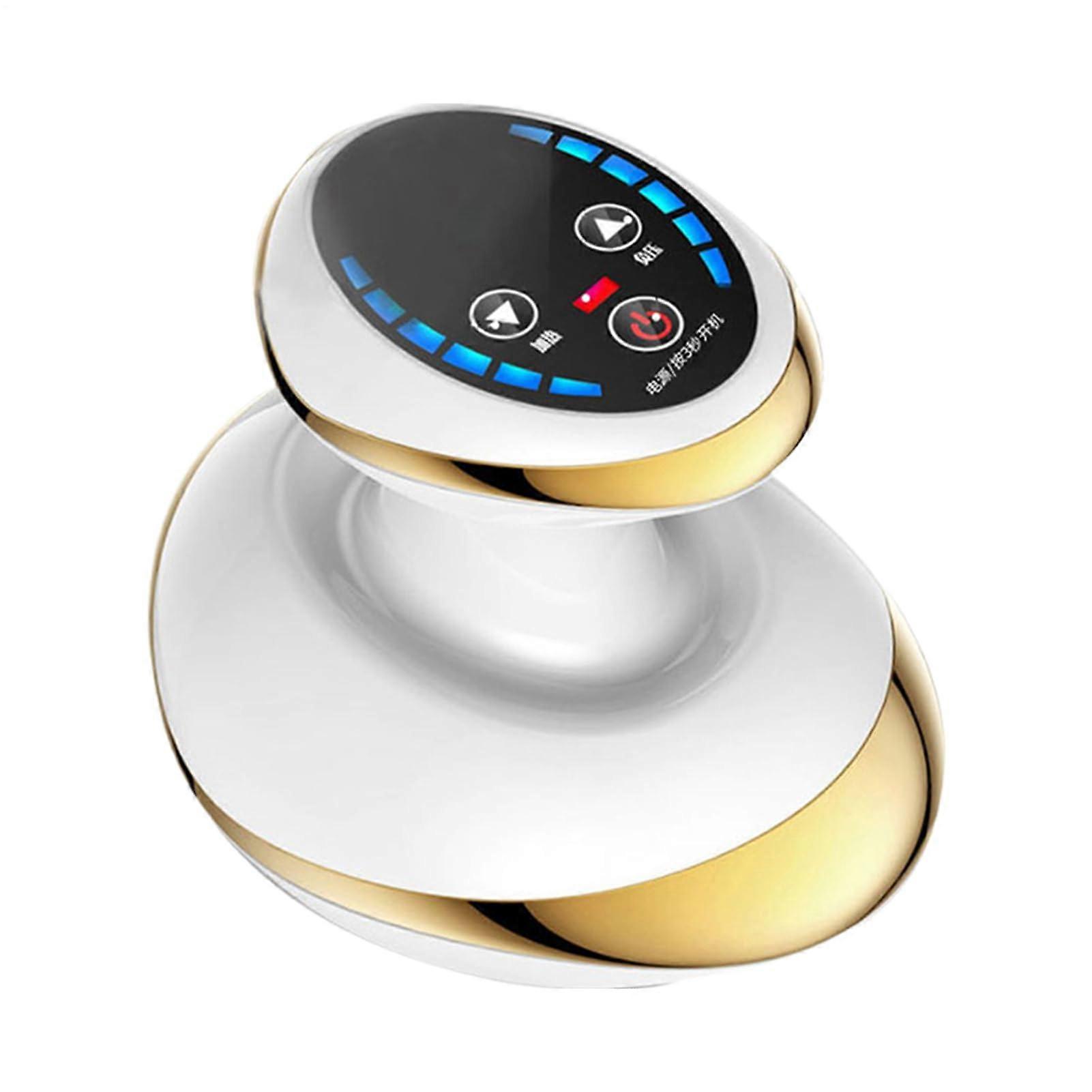 Electrical Massage Device And Cupping Machine, Adjustable Handheld Tool For Abs, Shoulders, Hands, And Face, Gold Color