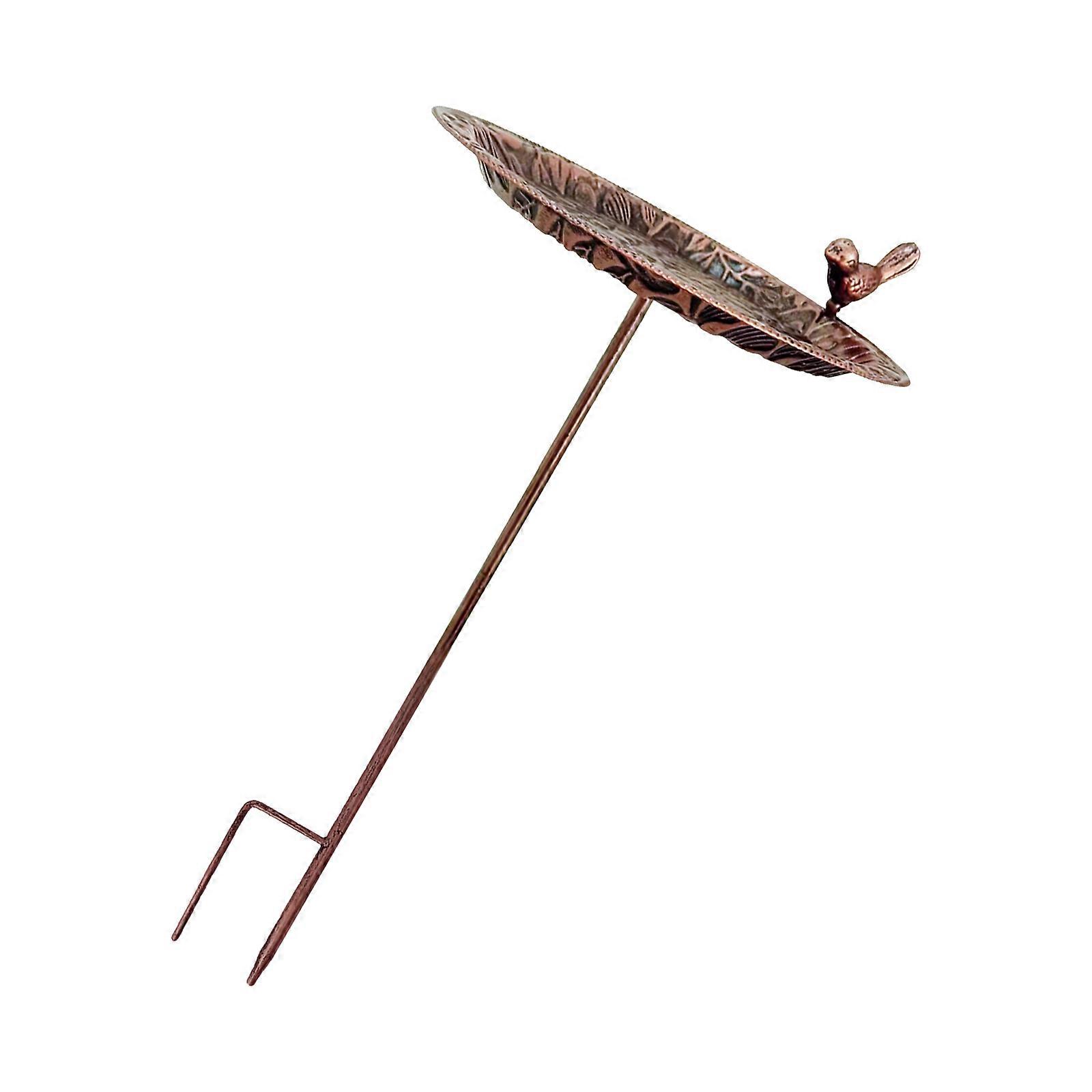 庭のための鉄の鳥の浴室の散水ステーションを掃除するのが簡単防寒デザイン装飾的なスタンディングベイスン屋外バードバスマルチカラー