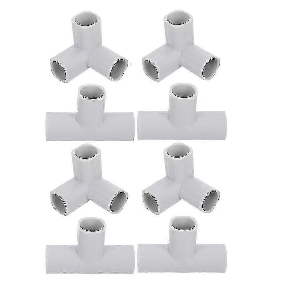 8pcs Connecteurs de parc pour bébé Articulations en forme de T Pièces de rechange pour bébé et porte pour animaux de compagnie Accessoires de parc pour bébé