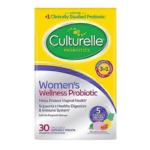 Culturelle Women's Wellness Probiotic Chewable Mixed Fruit Flavor ,30 Tablets (Pack of 1)
