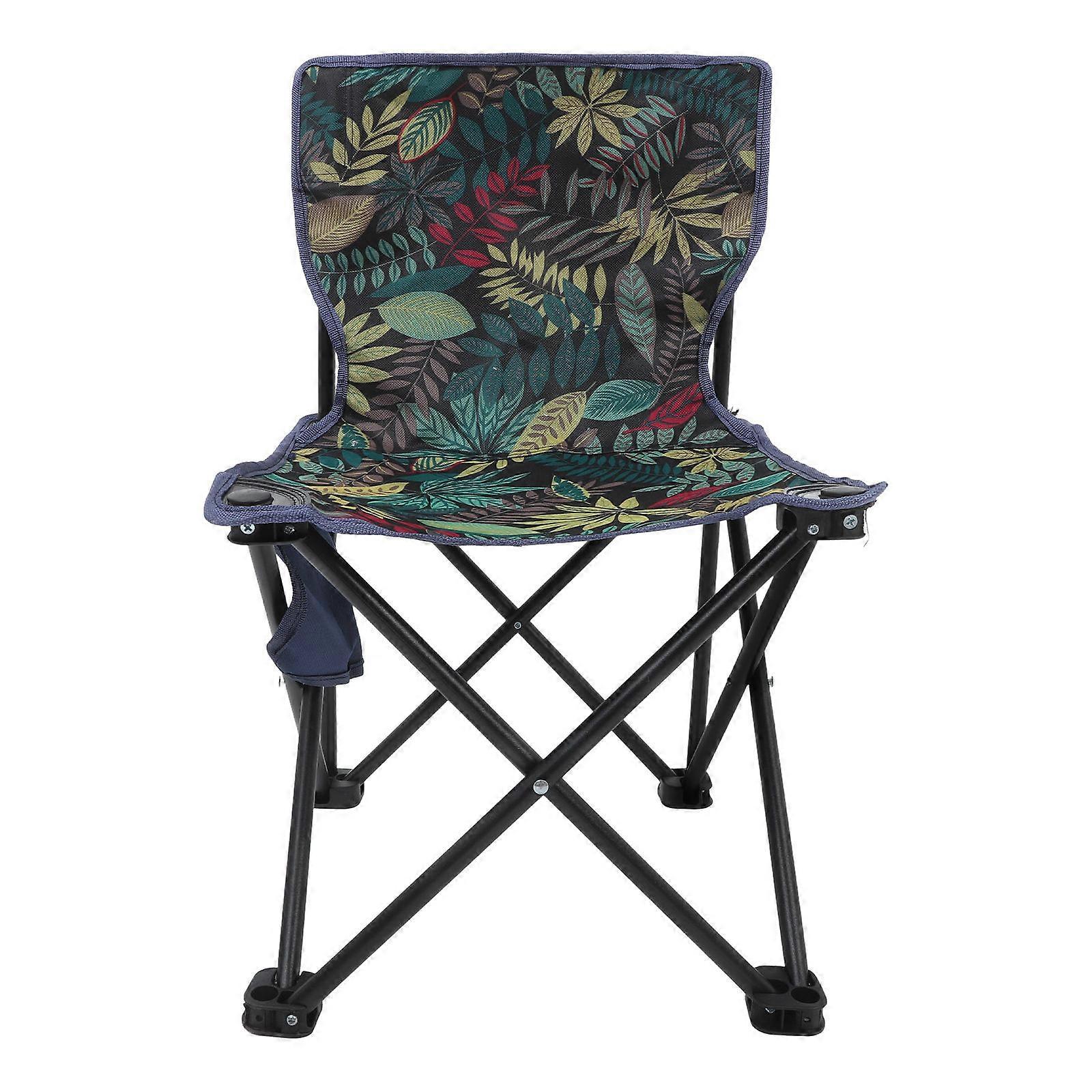 Outdoor Camping Chairs Portable Folding Chair Camouflage Random Pattern Easy Storage Climbing Picnic 1Set