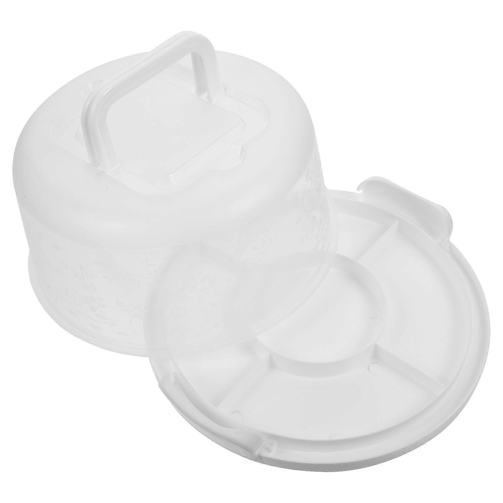 Bread Carrier Food-Grade Plastic Cake Travel Container Home Users 1Pack