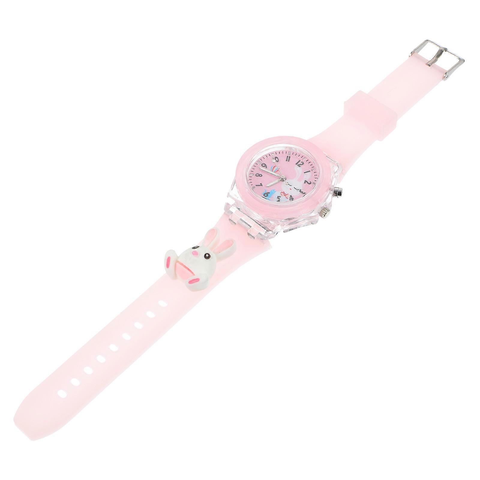 It looks like you're referring to a product listing or description for a **"Creative Luminous Watch with Cartoon Rabbit Pattern"** — likely intended