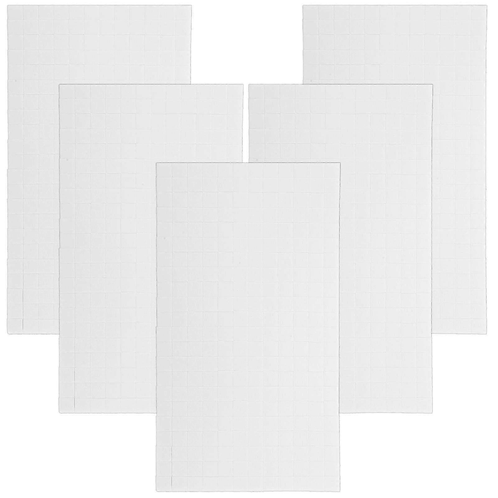 Adhesive Foam Squares 5 Sheets Double Sided Craft Mounts for Scrapbooking, Card Making & DIY Projects , Strong Adhesion for Craft Enthusiasts