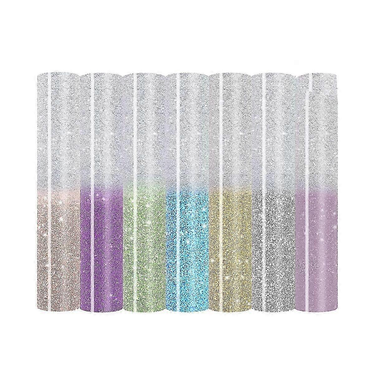 7PCS Color Shifting Heat Transfer Vinyl Sheets