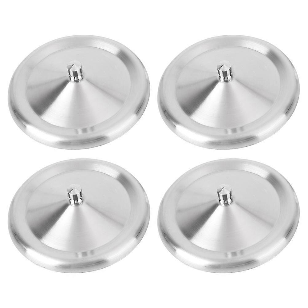 Çok Fonksiyonlu Saklama Bardağı Kapak Contası Sıvı Paslanmaz Çelik Çay Bardağı Kapağı 8.6X8.6X2CM 4 Adet