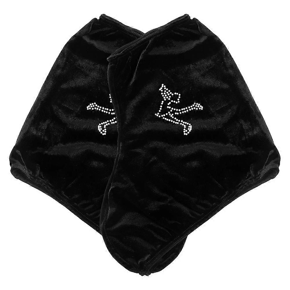 Skating Boot Cover Prevent Wetness Scratch Resistant For Men Women Children Roller Skating Classes 1 Pair Black
