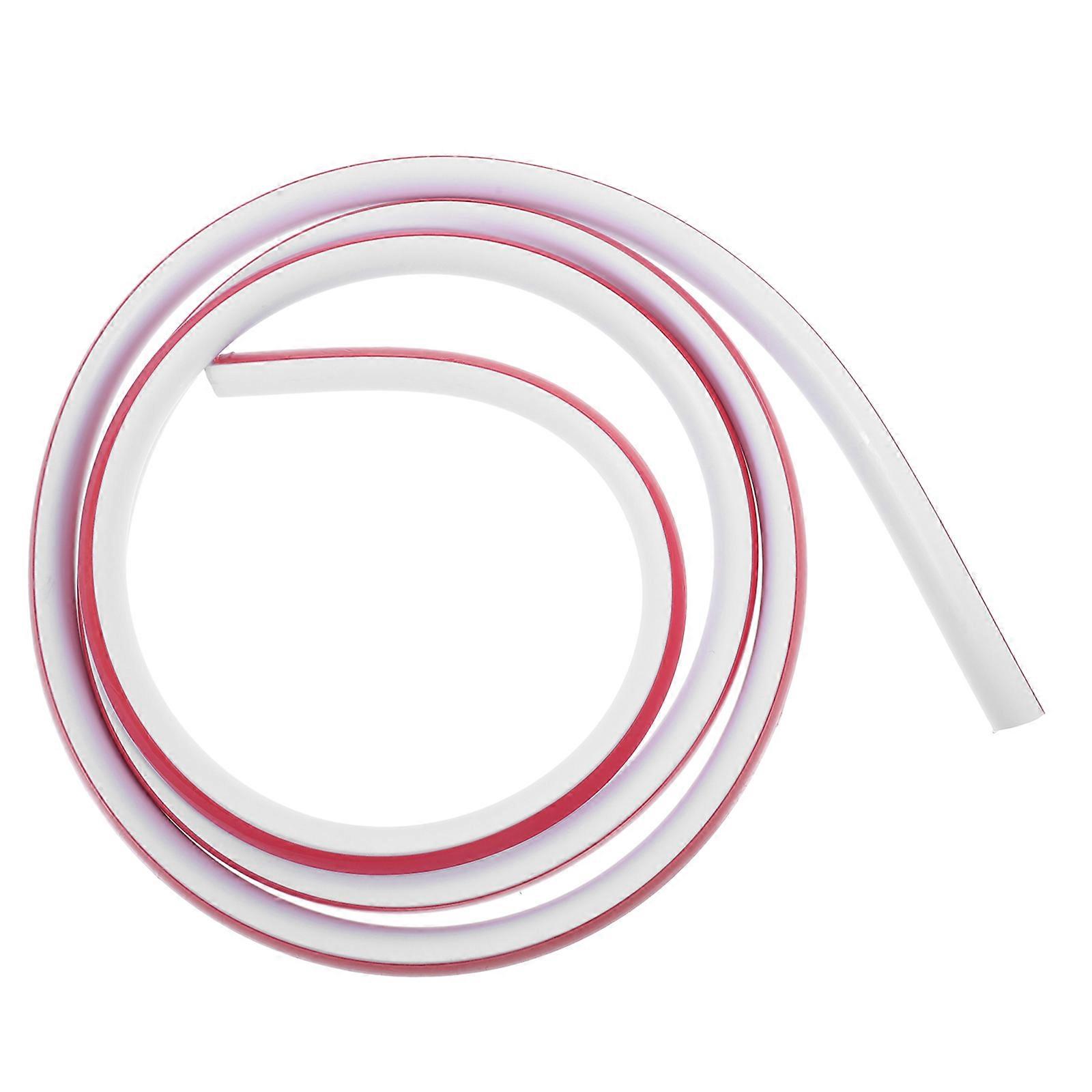 Flexible Corner Trim Molding Strip Water Resistant Edge Seal for Bathrooms & Bathtubs, Self Adhesive Baseboard Sticker, 2m Length