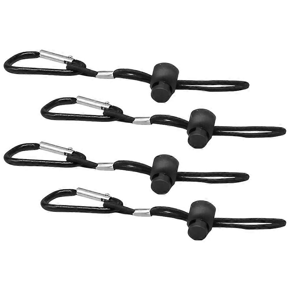 4Pcs Adjustable Yo-Yo Lanyard For Kids Daily Use Convenient Rope Clip Black Hanger