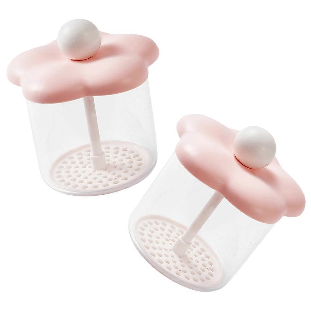 Empty Foaming Pump Bottles Foaming Dispenser Home Use Lightweight Design 2Pcs Pink