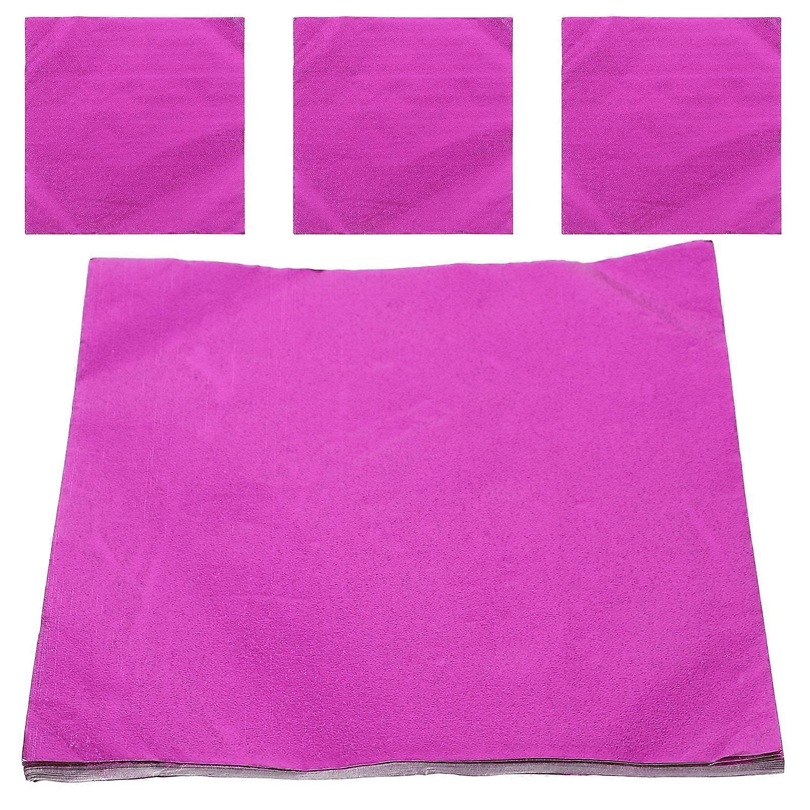 Chocolate Foil Wrappers Elegant Packaging For Diy Caramel Candy Wrapping Paper Rosy 15.00X15.00X0.10Cm Protect Freshness 100Pcs