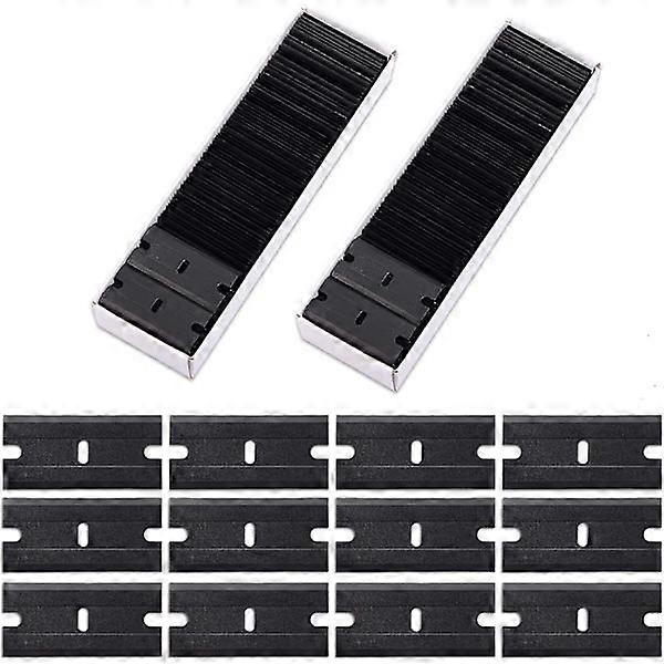 200 pc black plastic double-sided razor blades