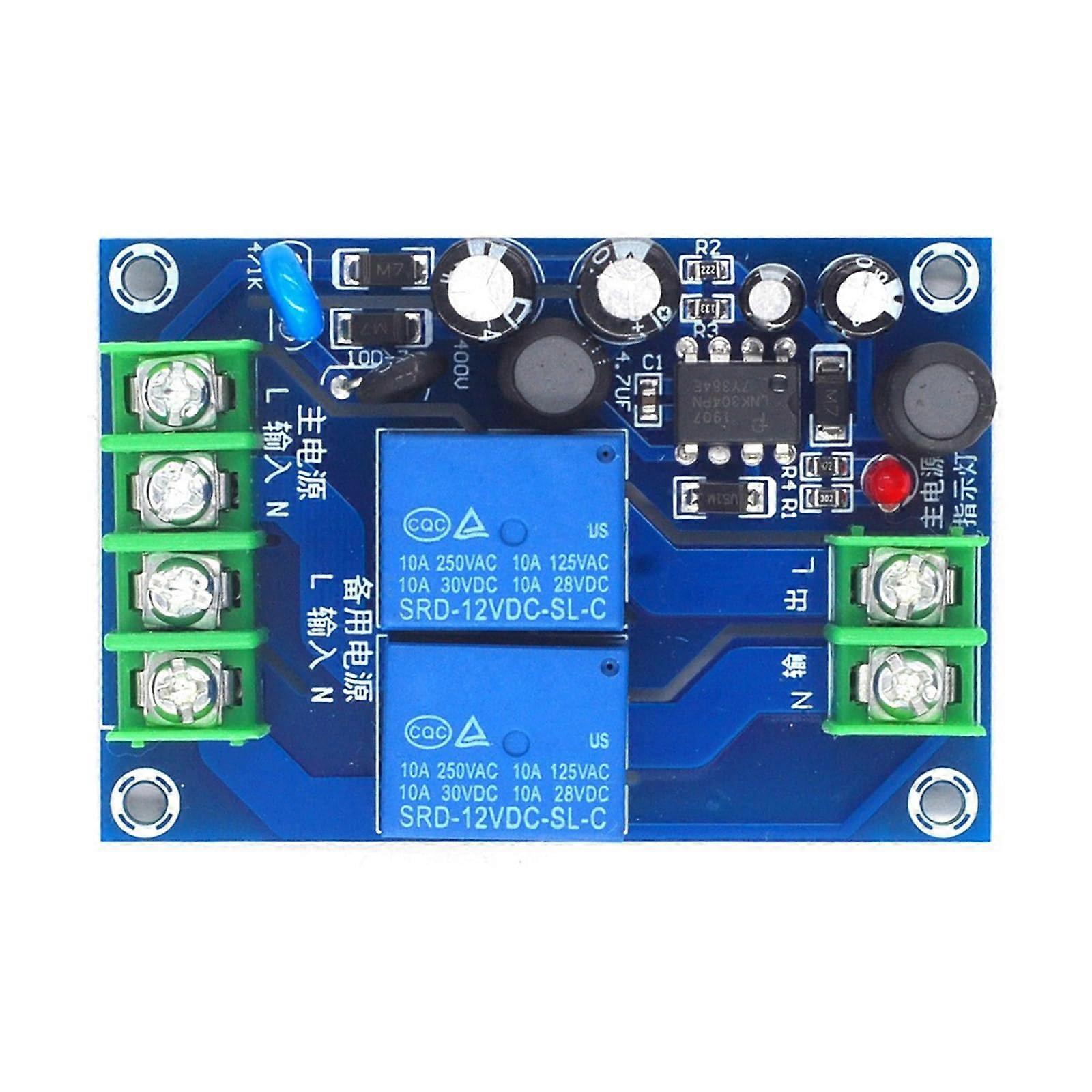 V 10 Amp 2 Channel Automatic Power Switch Double Input ShutOff Switch Transfer Board Backup Power Supply Ref: 3299