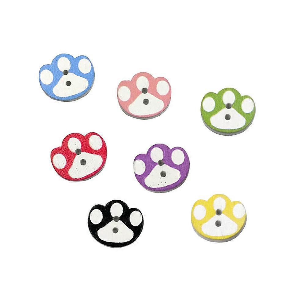 מחברים לבגדים כפתורי עץ עם סוליה לבנה אביזרי DIY לפרויקטים בעבודת יד מלאכת יד סקראפבוקינג 50 יחידות