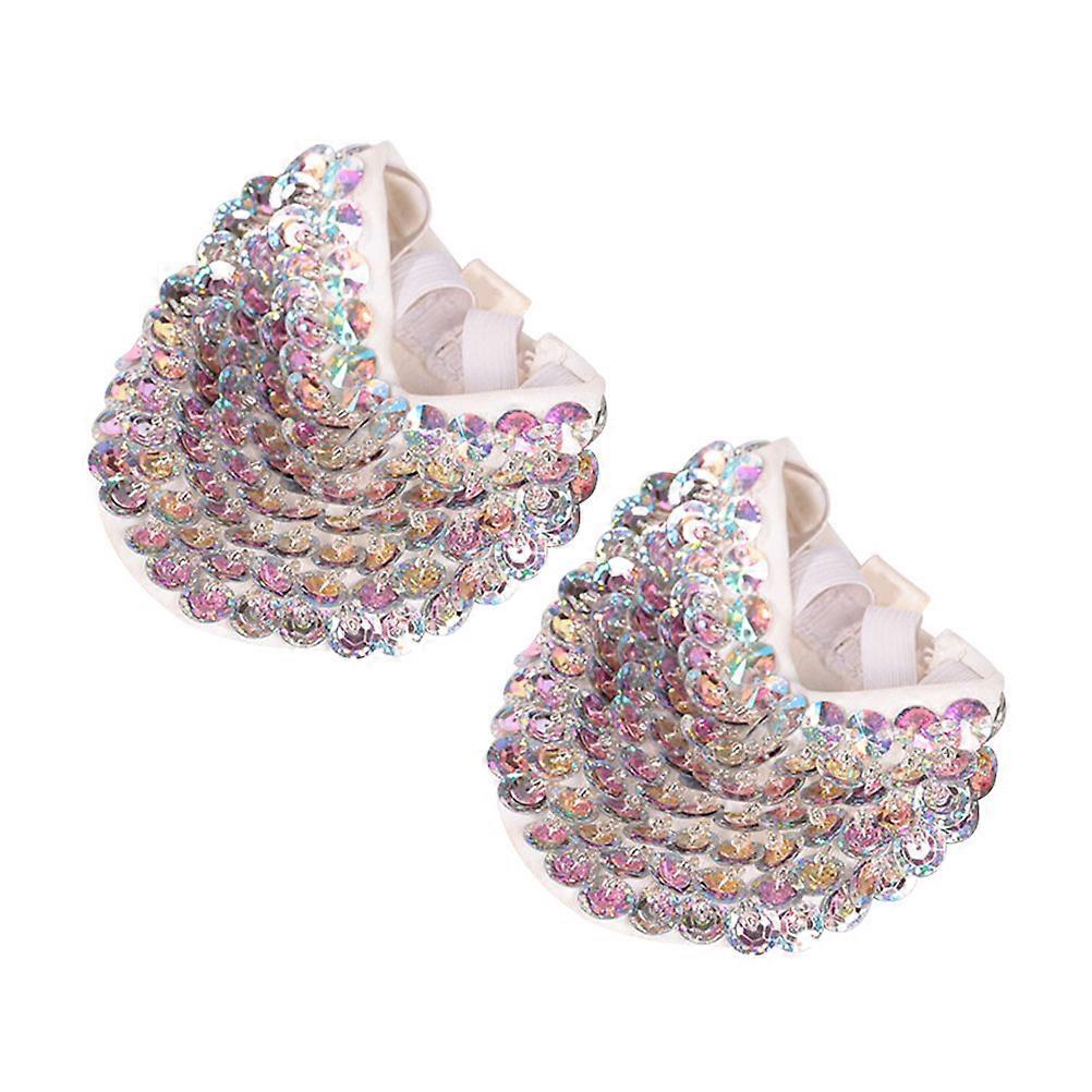 Breathable Ballet Dance Shoes Half Sole Toe Protection Size L Elastic Comfortable 1 Pair