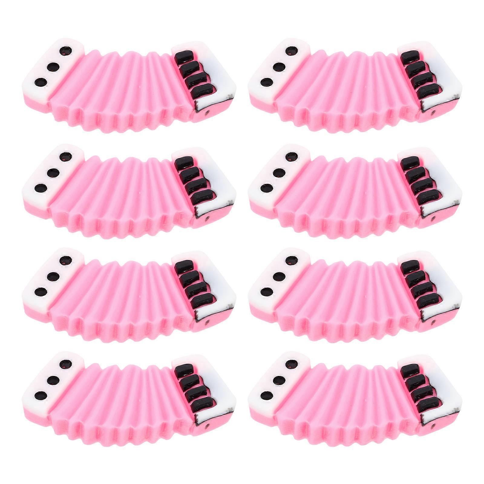 Mini Resin Instrument Model For DIY Projects And Miniature Decorations In Pink Color With House Decoration Function 20Pcs