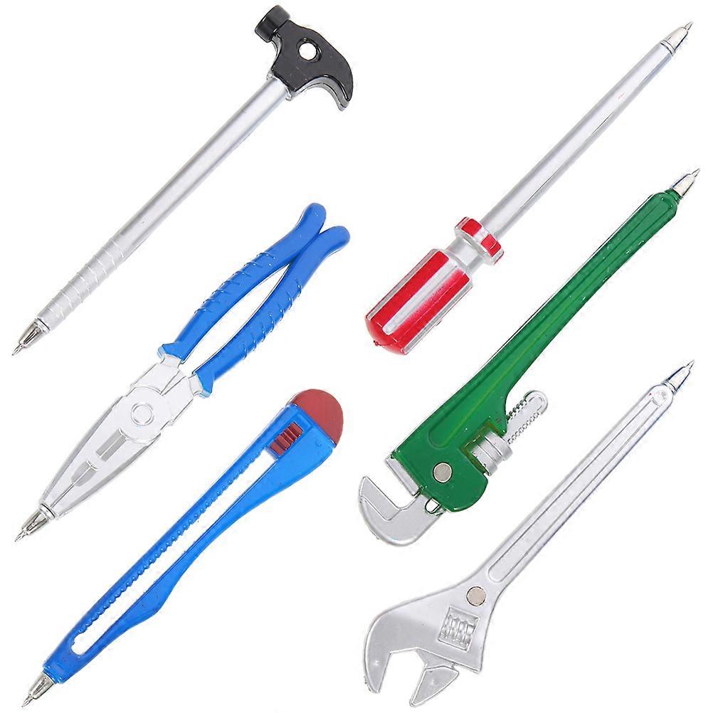 Creative Ballpoint Pens 6Pcs Hardwares Tools Design Writing Instruments For Kids School Use Featuring Smooth Ink Flow
