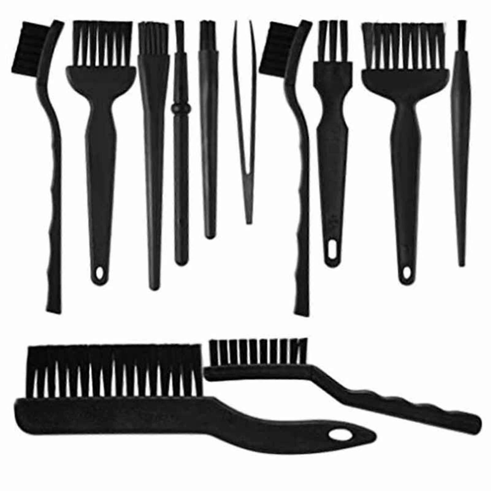 12Pcs Computer Cleaning Brush Kit with Tweezers - Mini Keyboard & Mobile Phone Cleaning Tools for Dust & Dirt Removal
