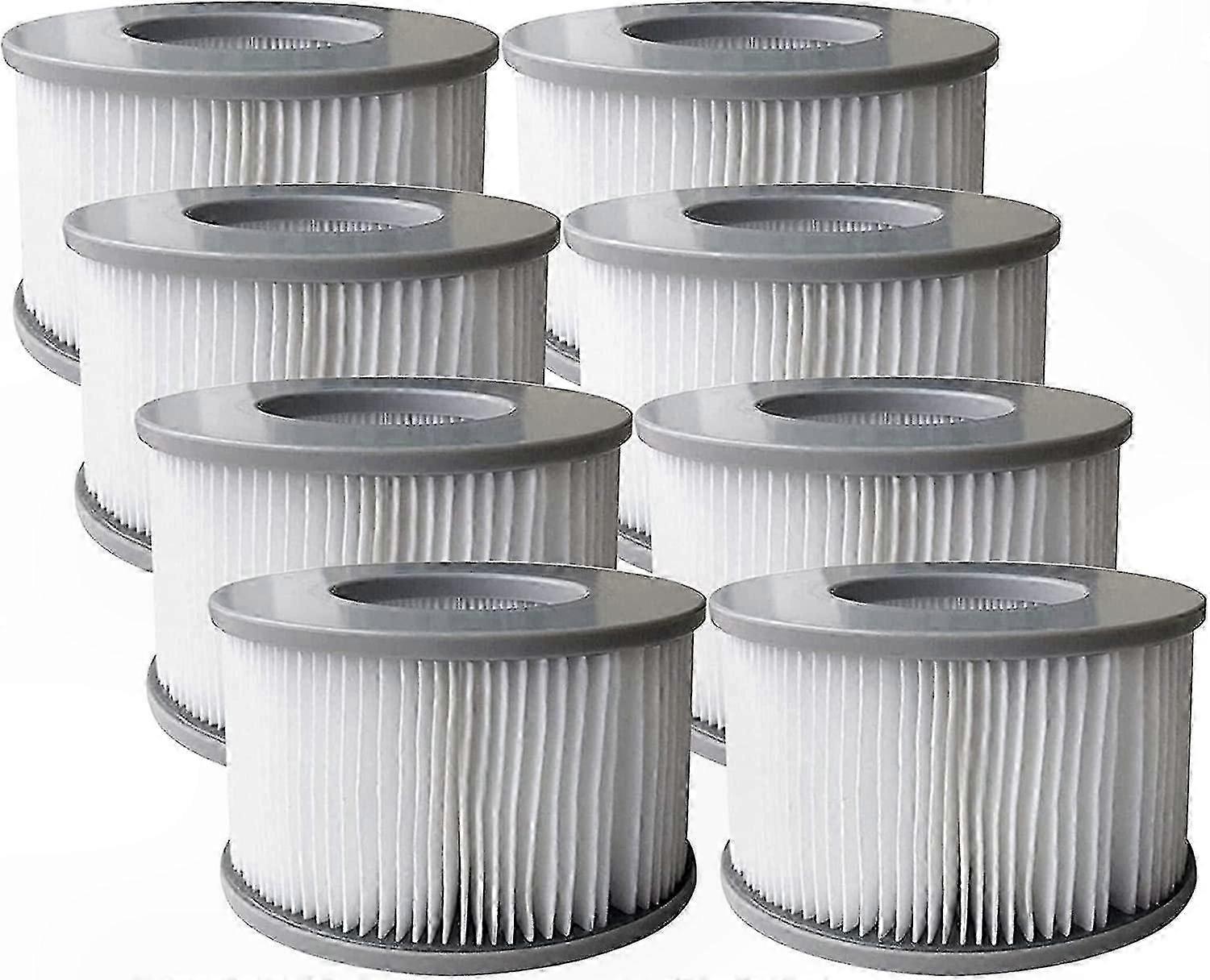 Replacement Filter Cartridges for Inflatable Pools and Hot Tubs, 8-Pack