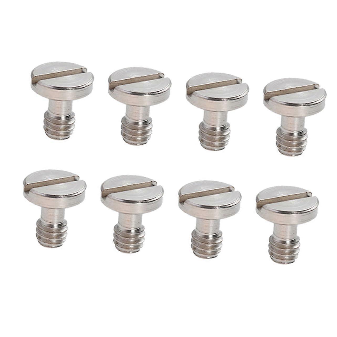 8-Piece Screw Set for Camera Tripods and Quick-Release Plates Nickel-Plated, Durable, Compatible with Gimbal and Cameras