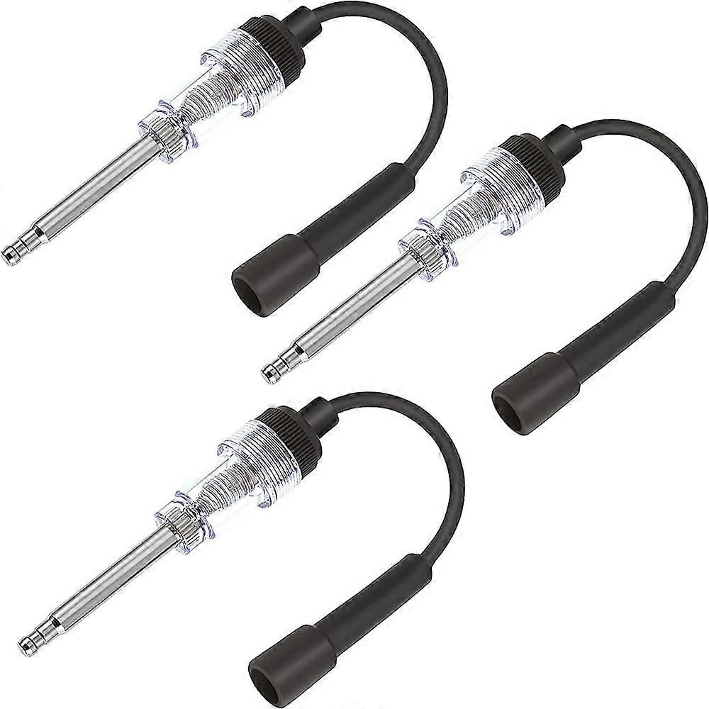 3 Pack Ignition Candles Tester Motor Ignition Tester Straight Boot Ignition Tester for Car Lawn Mower Engines