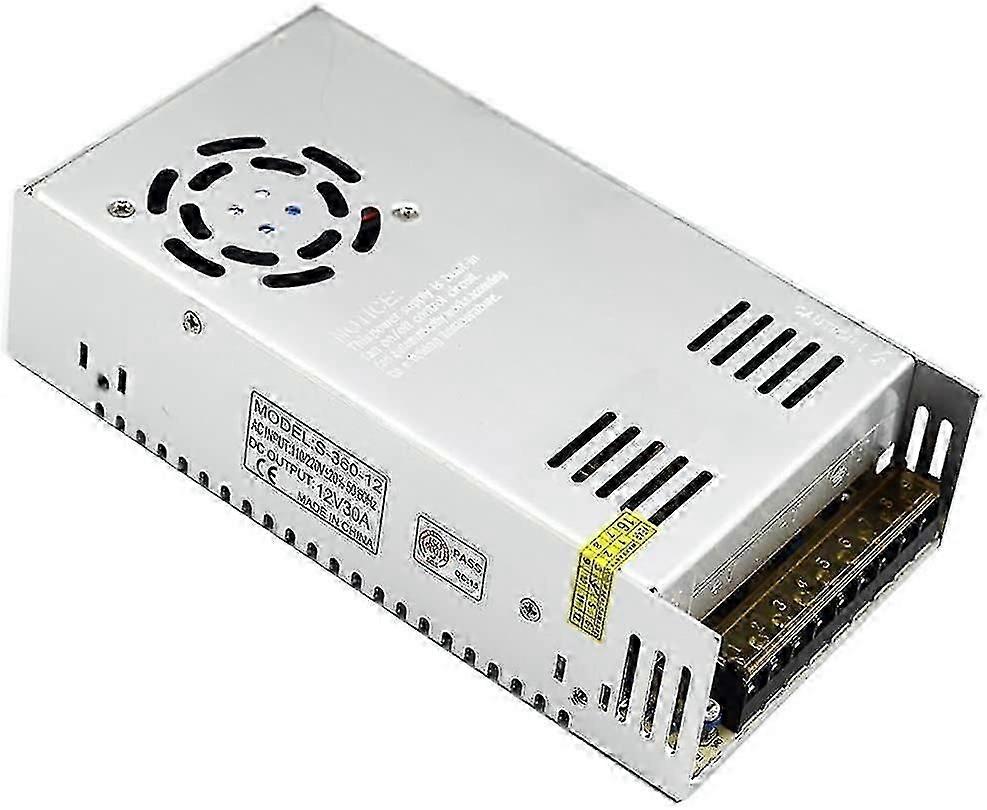 12v 30a dc universell regulert switng strømforsyning 360w