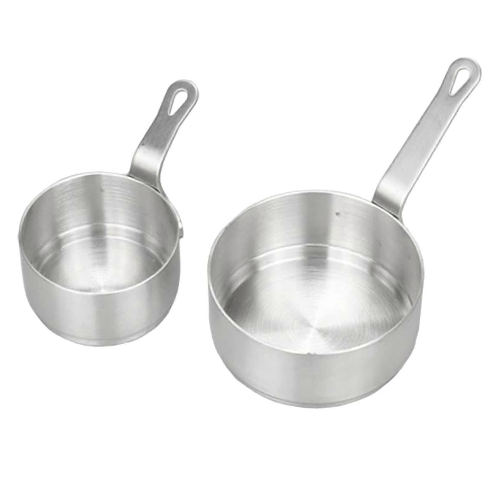 Stainless Steel Saucepan Small Milk Warmer 50 Ml 100 Ml White Dining Table Set For 4 Rounds Silver One Size