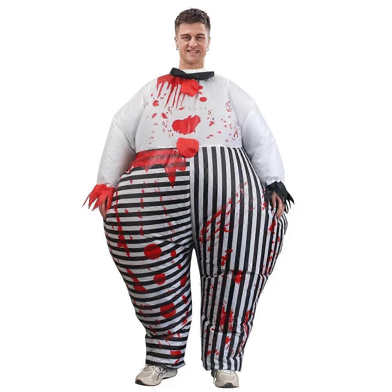 Costum gonflabil de Halloween Costum de clovn sângeros