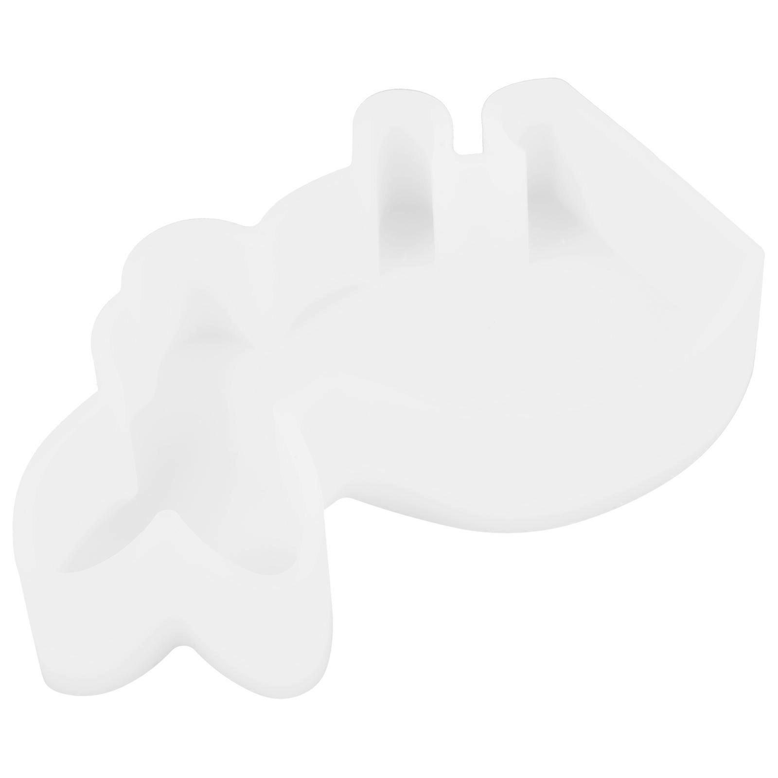 Easter Bunny Shaped Silicone Mold for DIY Scented Candles and Crafts WhiteReusable