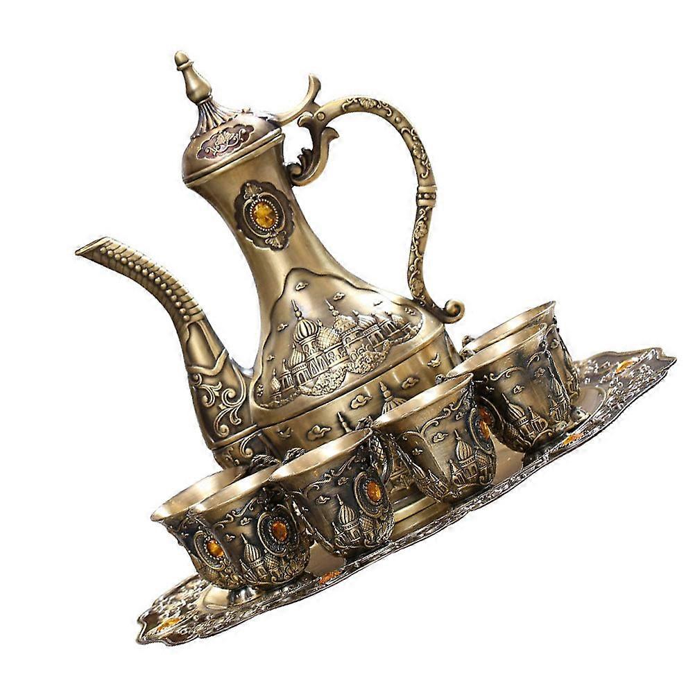 Chic Decorative Wine Pot Set With Tray European Style Perfect For Festival Adornment Easy To Clean 1 Set