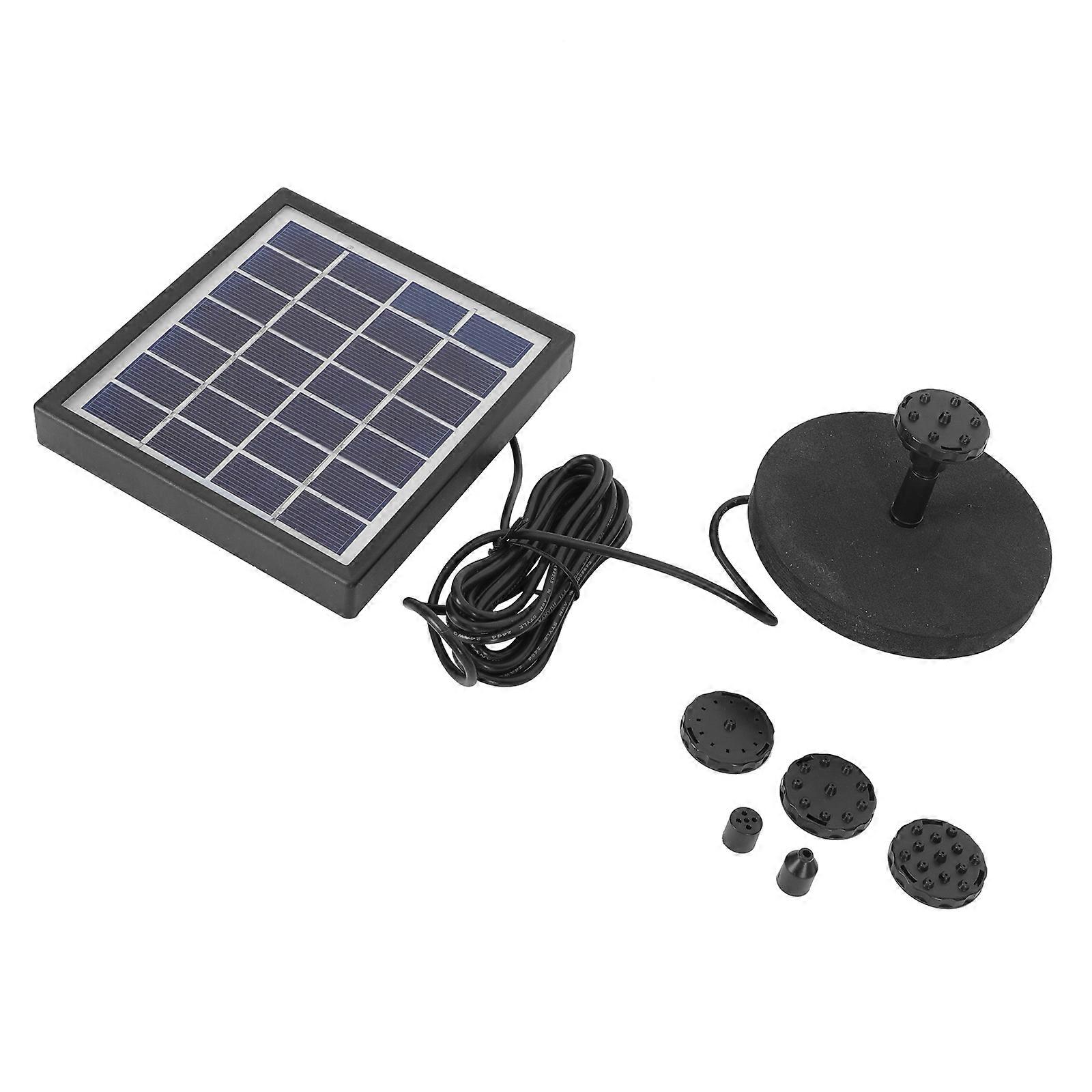 Garden Solar Powered Fountain Pump Ideal For Homeowners 14x14cm Square Shape 1 Set