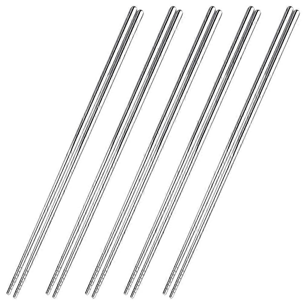 Long Stainless Steel Kitchen Chopsticks – Non Deforming, Multi Use for Frying, Hot Pot, Noodles, and Barbecue