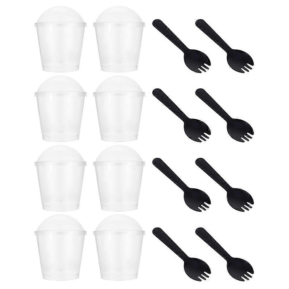 Transparent Plastic Dessert Cups for Storage and Parties Made of Material 50 Sets