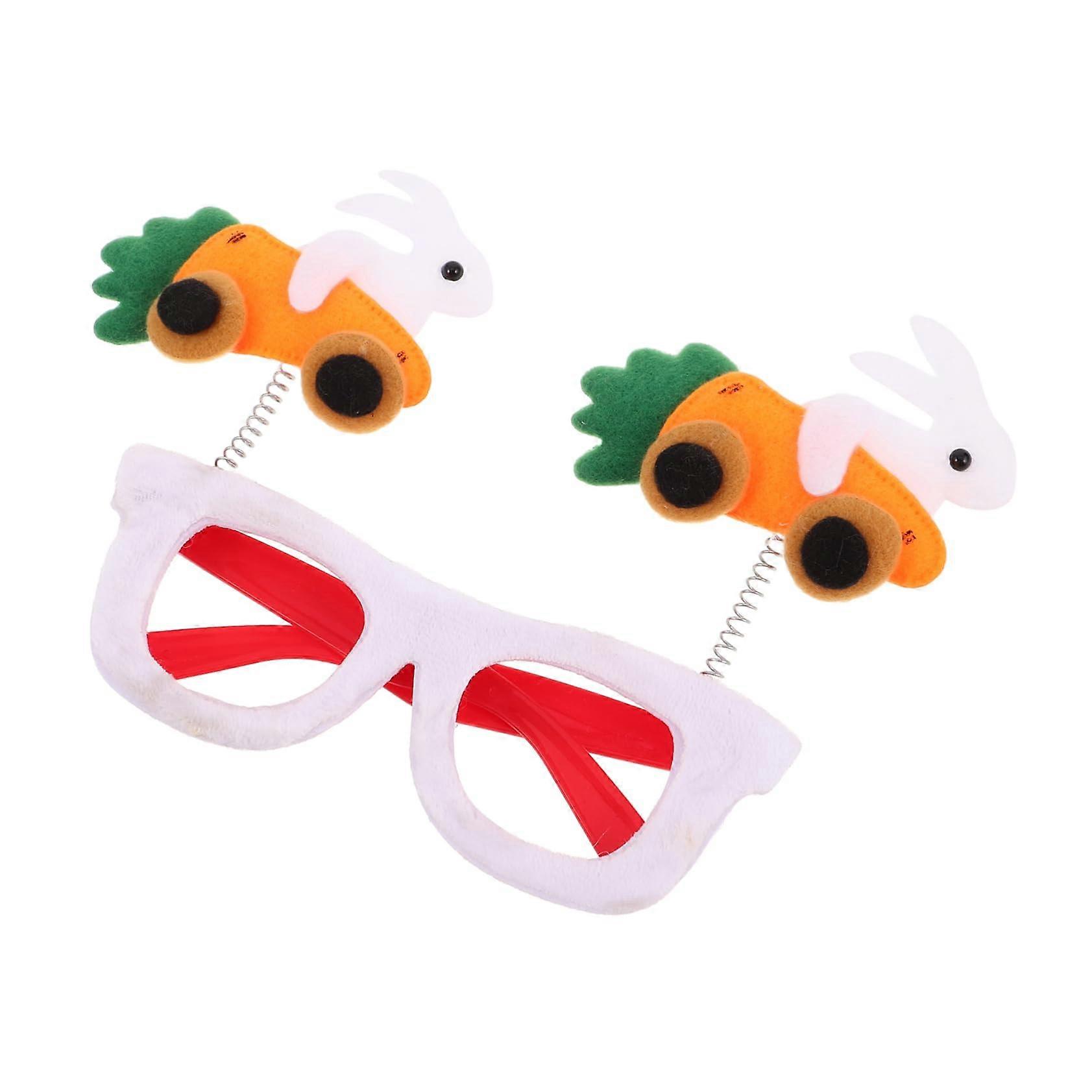 Cartoon Easter Glasses for Adults, Funny Photo Props for Easter Parties