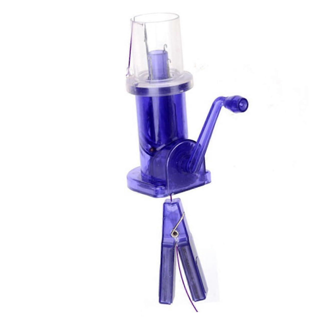 Bobbin Knitting Machine Hand Knitting Tool Blue for Quick Knits - Compact Size with Easy Threading Features