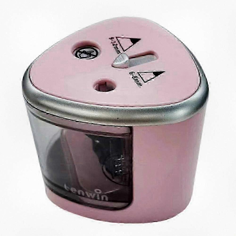 2025 Battery Operated Pencil Sharpener with Thick and Thin Double Holes, Ideal for Use in Office and Classroom Settings