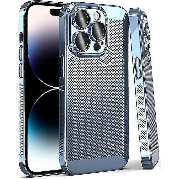 For iPhone 15 14 Plus Pro Max Pro Fine Mesh Cooling Phone Case 2025
