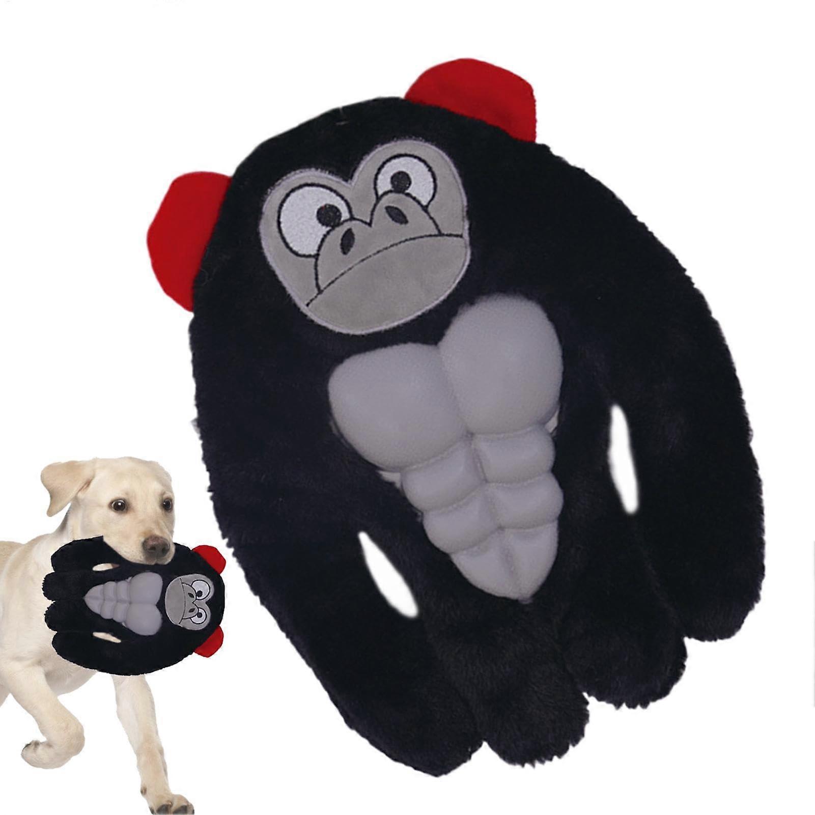 Plush Squeaky Dog Toy for Small to Medium Dogs | Stuffed Gorilla Chew Toy for Behavioral Training and Interactive Play