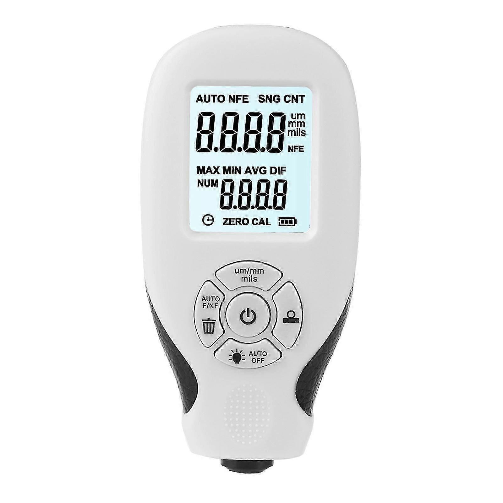 Digital Paint Thickness Tester with LCD Backlight - Measure Coatings 0-2000um Effortlessly