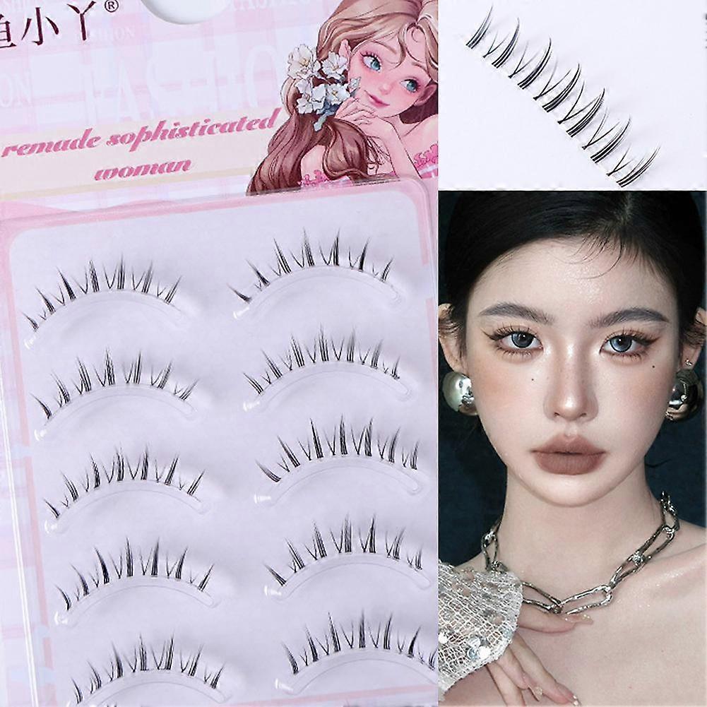 Natural Lower Eyelash Extensions Segmentable Self Adhesive Fake Eyelashes