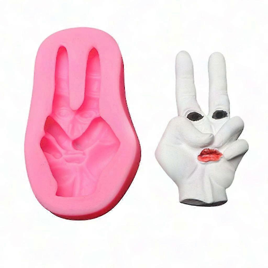 Palm & Soles Scissors Hand Silicone Mold for Candy Chocolate Cake Decorating