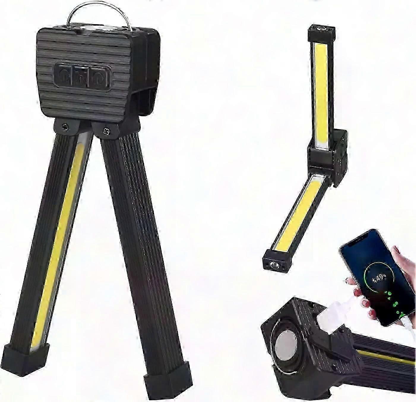 7th Gear Dimming Gym LED Flashlight with Magnet & Hook for Posing - Portable Workout Light