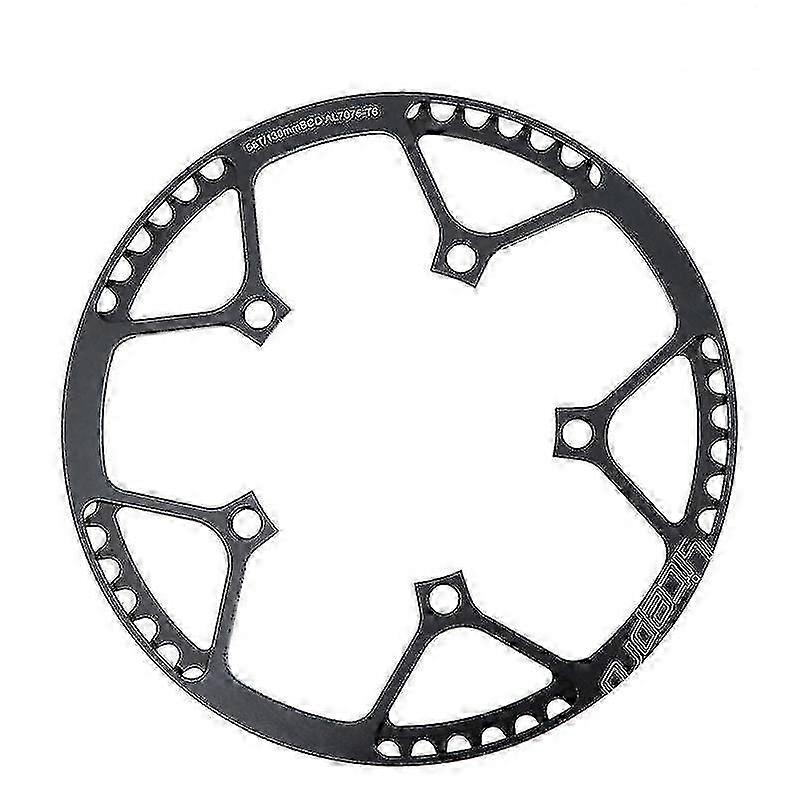 Litepro 130bcd 58t A7075 Alloy Bmx Chainring Folding Bicycle Chainwheel Bike Crankset Tooth Plate - Black